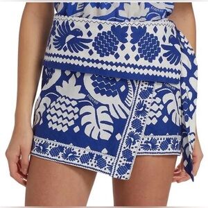 FARM Rio Jungle Scarf Tropical Wrap Mini Skirt